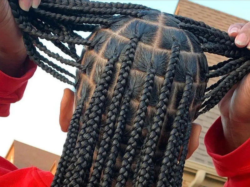 Box braid in South Side Chicago_#chicagobraider